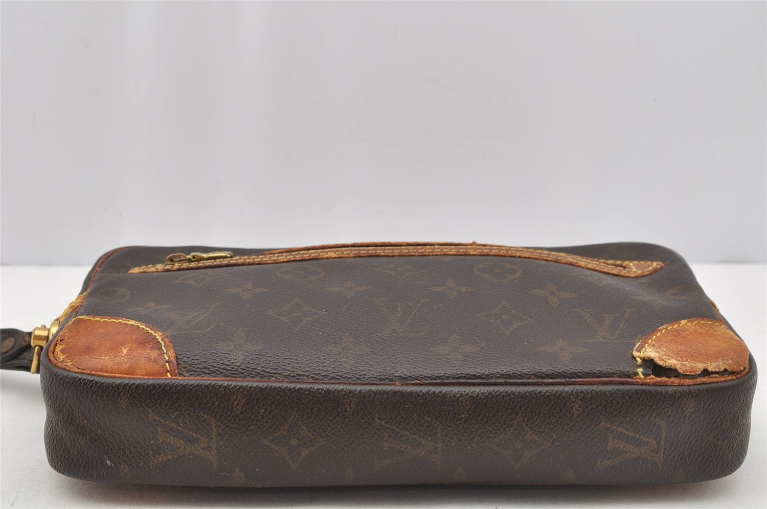 Authentic Louis Vuitton Monogram Marly Dragonne GM M51825 Clutch Hand Bag 9845I
