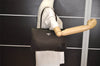 Authentic PRADA Nylon Tessuto Leather Shoulder Tote Bag Khaki Brown 9846J