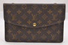 Auth Louis Vuitton Monogram Pochette Double Rabat Shoulder Bag M51815 LV 9847I