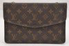 Auth Louis Vuitton Monogram Pochette Double Rabat Shoulder Bag M51815 LV 9847I