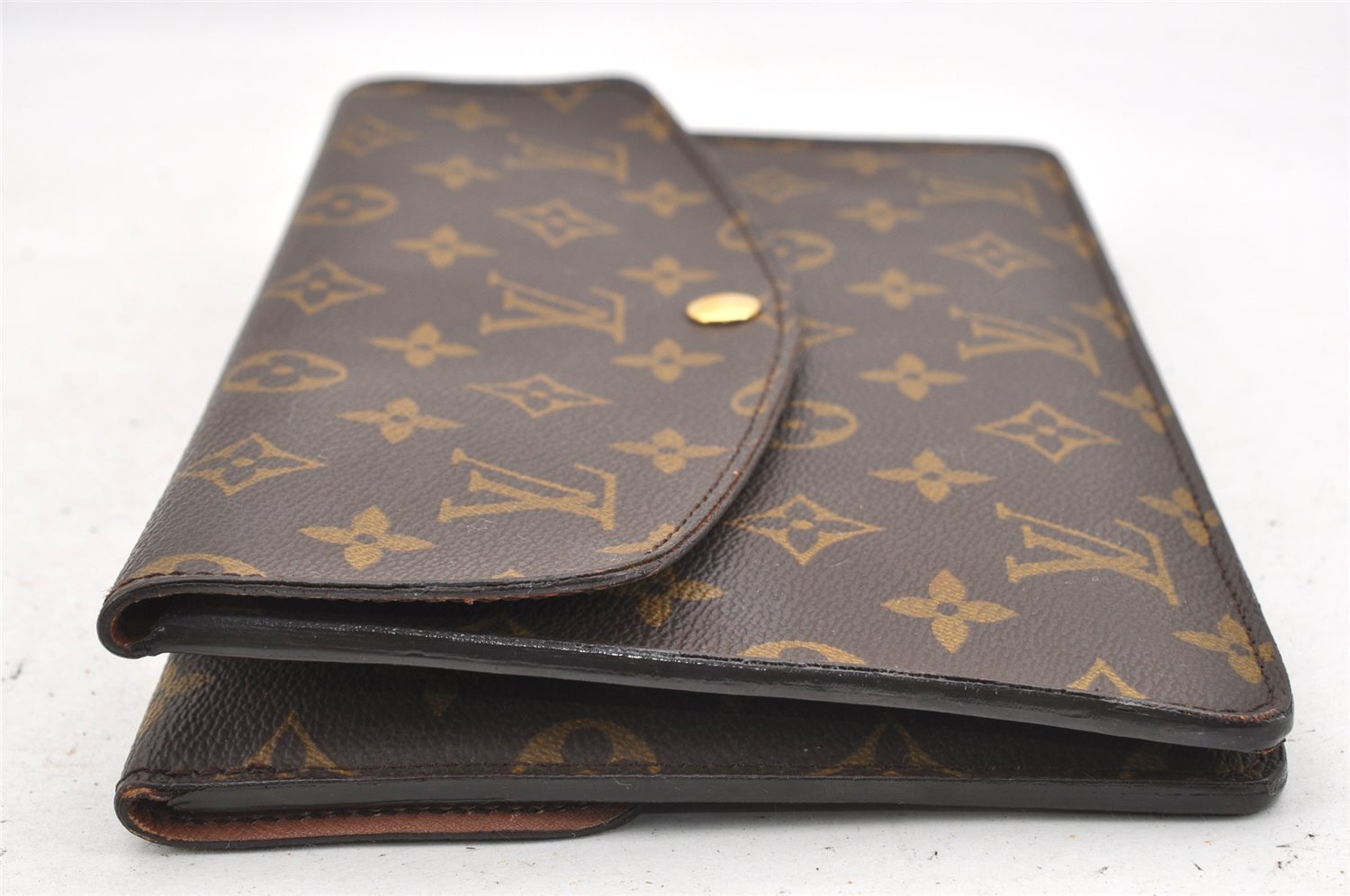 Auth Louis Vuitton Monogram Pochette Double Rabat Shoulder Bag M51815 LV 9847I