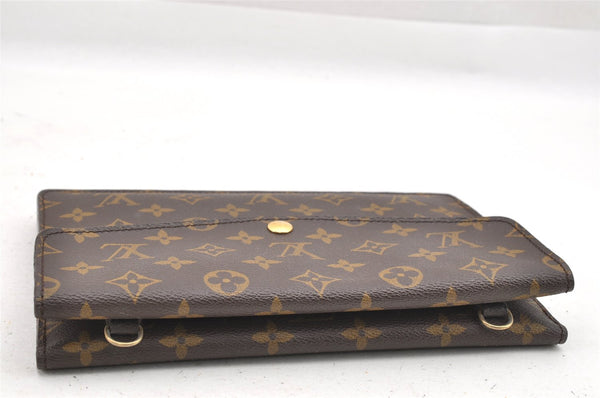 Auth Louis Vuitton Monogram Pochette Double Rabat Shoulder Bag M51815 LV 9847I