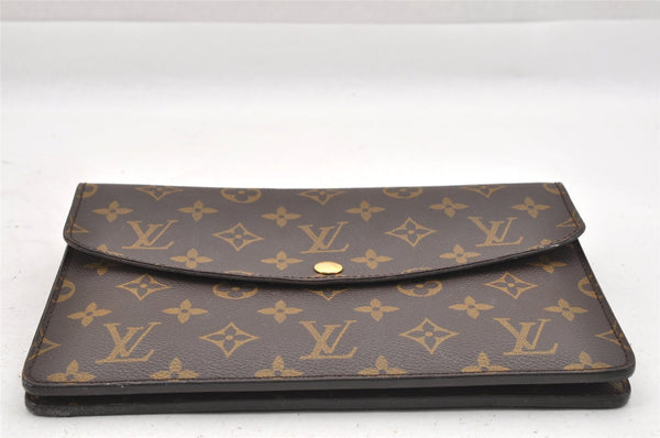 Auth Louis Vuitton Monogram Pochette Double Rabat Shoulder Bag M51815 LV 9847I