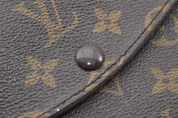 Auth Louis Vuitton Monogram Pochette Double Rabat Shoulder Bag M51815 LV 9847I