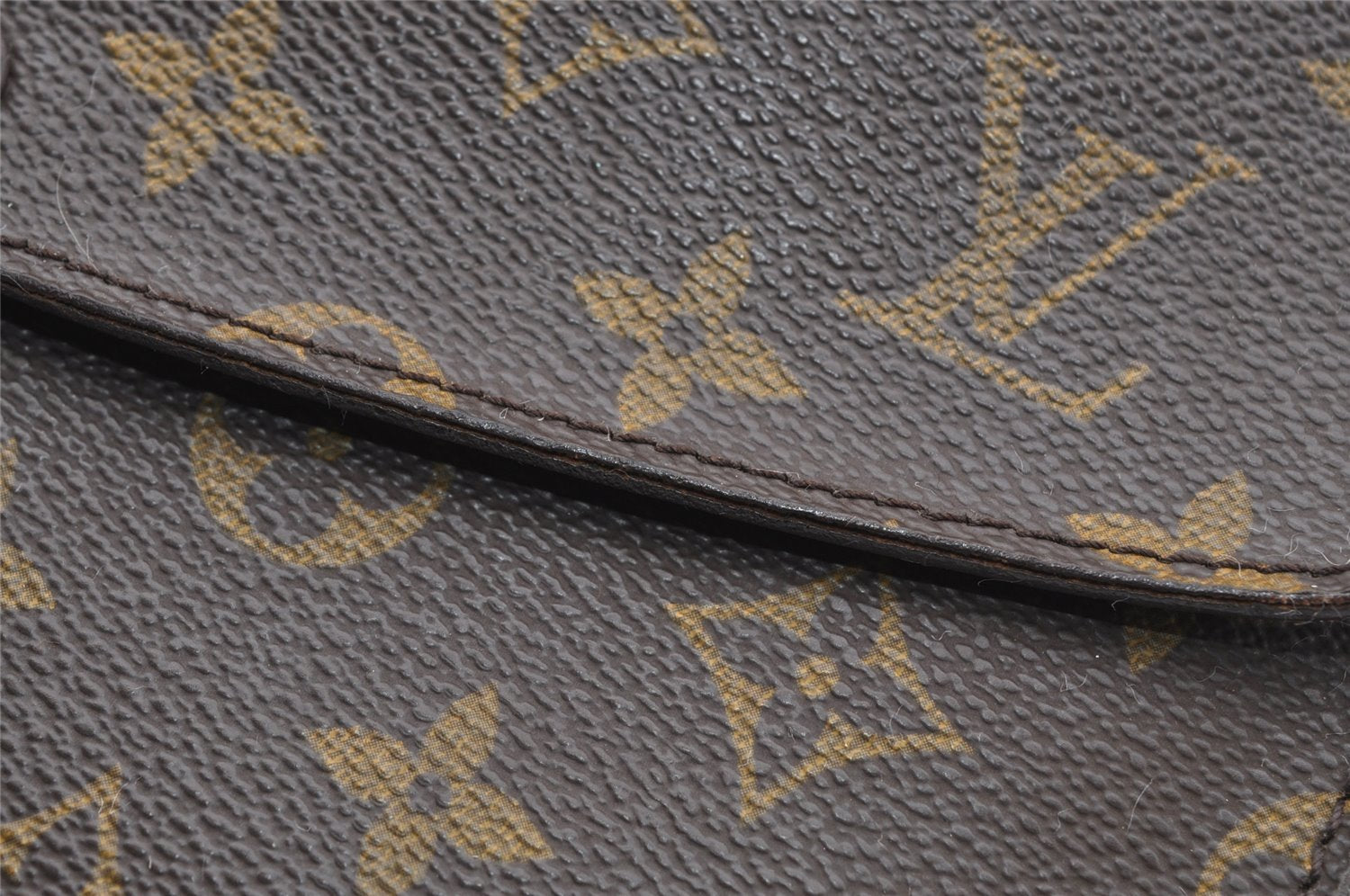 Auth Louis Vuitton Monogram Pochette Double Rabat Shoulder Bag M51815 LV 9847I