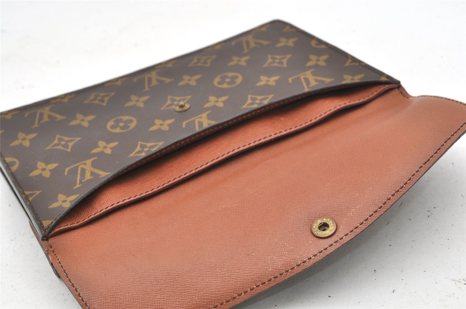 Auth Louis Vuitton Monogram Pochette Double Rabat Shoulder Bag M51815 LV 9847I