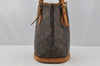 Authentic Louis Vuitton Monogram Bucket PM Shoulder Tote Bag M42238 LV 9848I