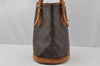 Authentic Louis Vuitton Monogram Bucket PM Shoulder Tote Bag M42238 LV 9848I