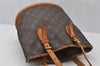 Authentic Louis Vuitton Monogram Bucket PM Shoulder Tote Bag M42238 LV 9848I