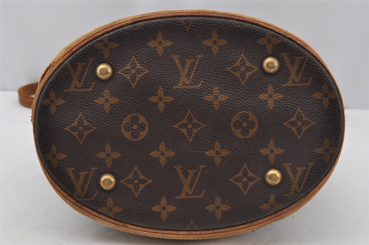 Authentic Louis Vuitton Monogram Bucket PM Shoulder Tote Bag M42238 LV 9848I