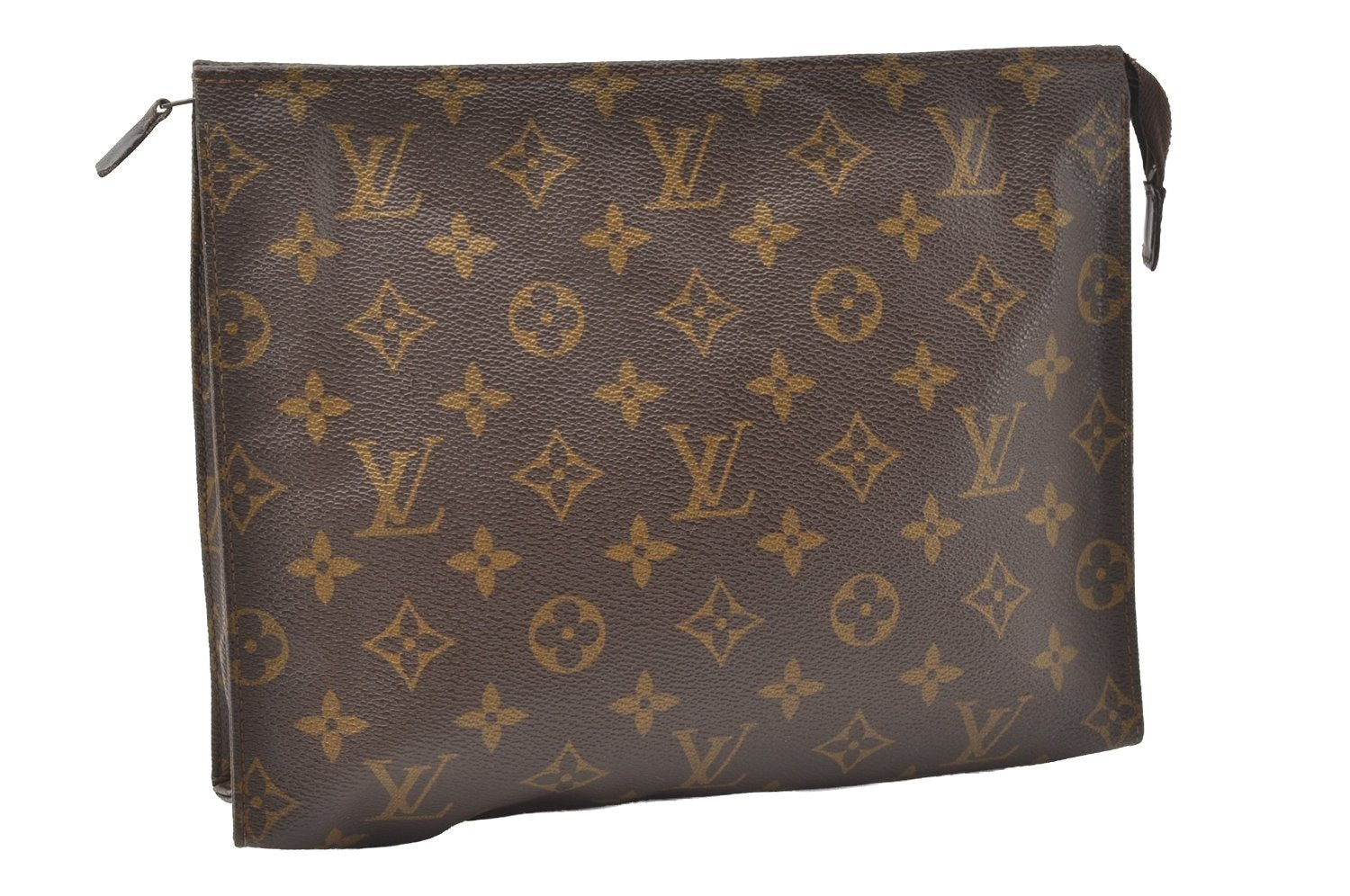 Auth Louis Vuitton Monogram Poche Toilette 26 Cosmetics Pouch Old Model LV 9849I