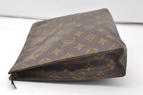 Auth Louis Vuitton Monogram Poche Toilette 26 Cosmetics Pouch Old Model LV 9849I