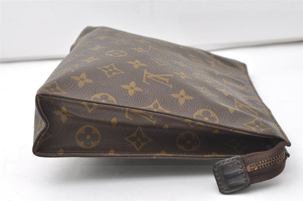 Auth Louis Vuitton Monogram Poche Toilette 26 Cosmetics Pouch Old Model LV 9849I