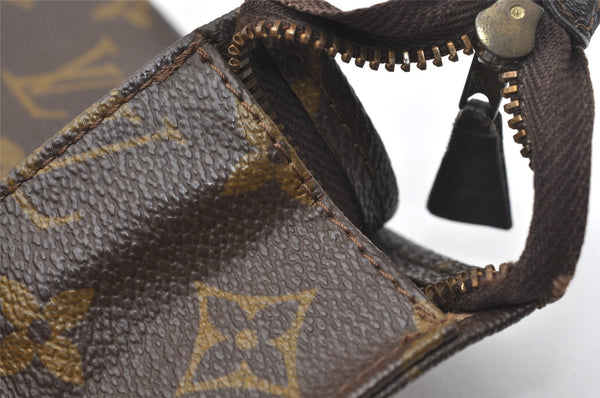 Auth Louis Vuitton Monogram Poche Toilette 26 Cosmetics Pouch Old Model LV 9849I