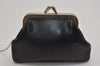 Authentic Christian Dior 2Way Shoulder Hand Bag Purse Leather Black CD 9850J