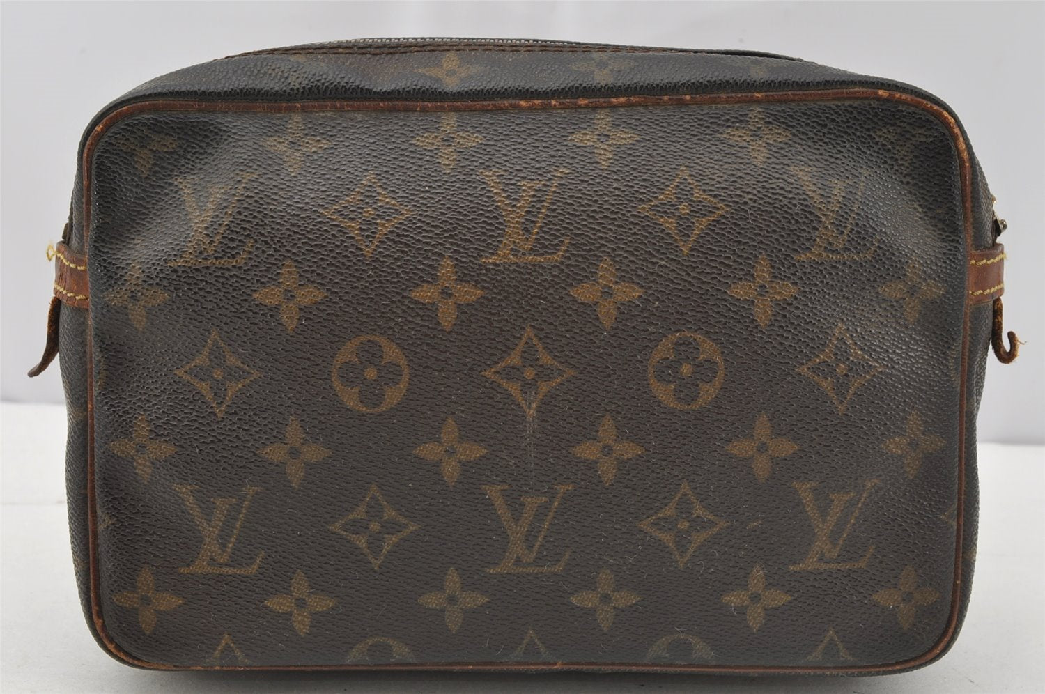 Authentic Louis Vuitton Monogram Compiegne 23 Clutch Hand Bag M51847 Junk 9851I