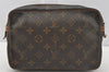 Authentic Louis Vuitton Monogram Compiegne 23 Clutch Hand Bag M51847 Junk 9851I