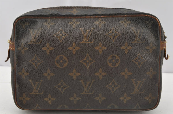 Authentic Louis Vuitton Monogram Compiegne 23 Clutch Hand Bag M51847 Junk 9851I