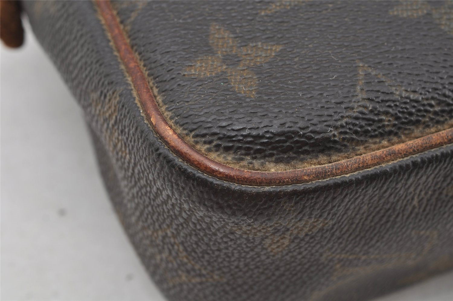 Authentic Louis Vuitton Monogram Compiegne 23 Clutch Hand Bag M51847 Junk 9851I