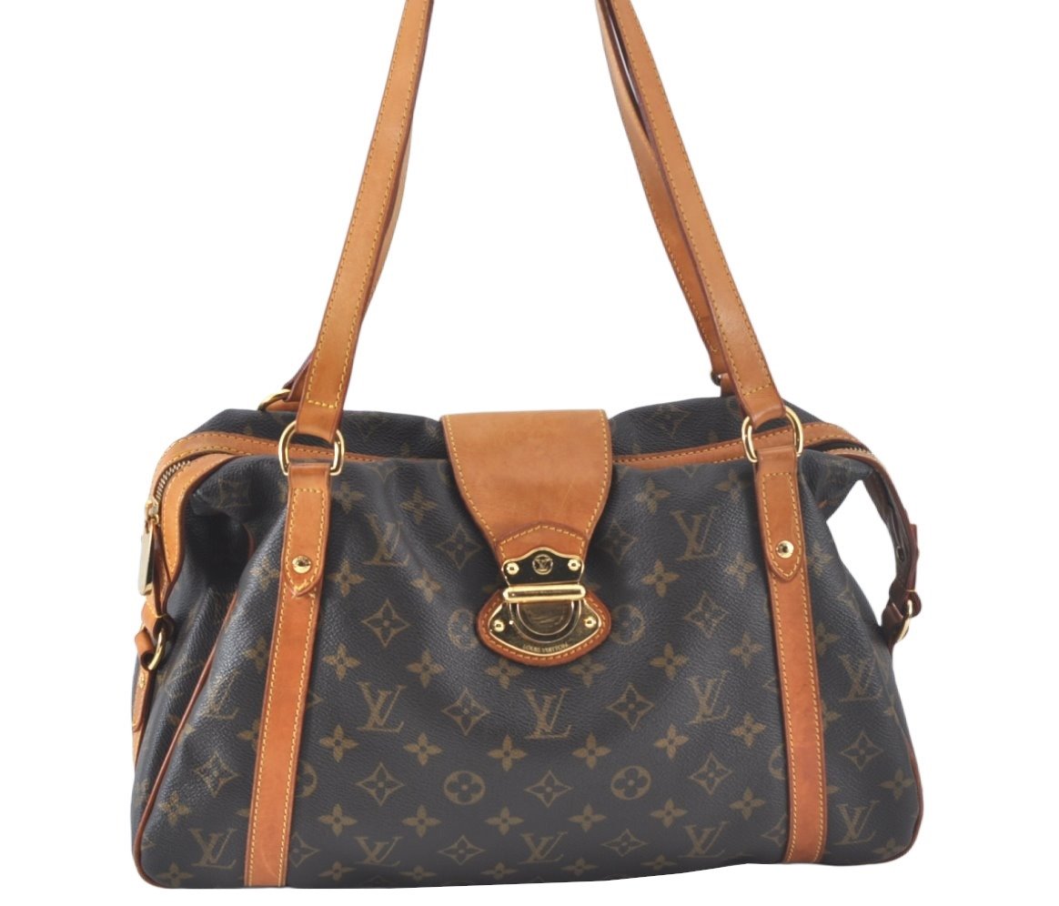 Authentic Louis Vuitton Monogram Stresa PM Shoulder Tote Bag M51186 Junk 9851J