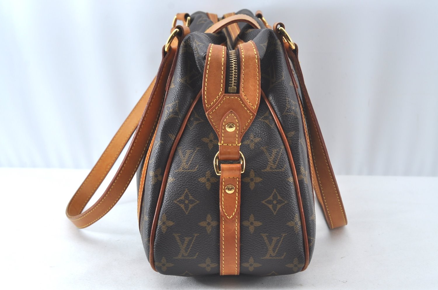 Authentic Louis Vuitton Monogram Stresa PM Shoulder Tote Bag M51186 Junk 9851J