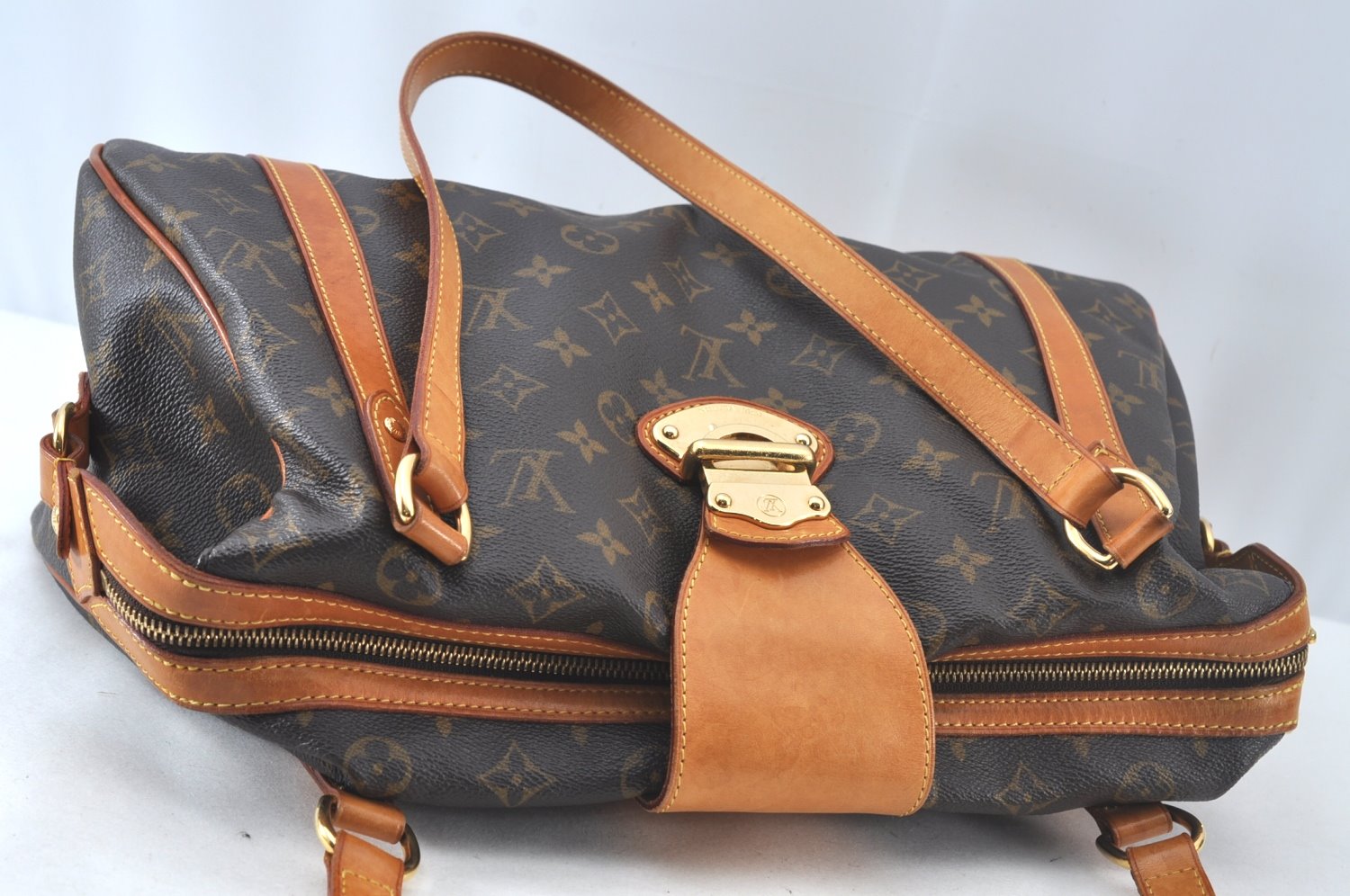 Authentic Louis Vuitton Monogram Stresa PM Shoulder Tote Bag M51186 Junk 9851J