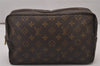 Auth Louis Vuitton Monogram Trousse Toilette 28 Clutch Hand Bag M47522 LV 9852I