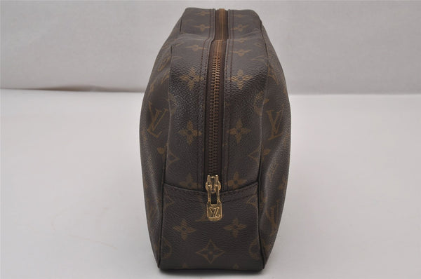 Auth Louis Vuitton Monogram Trousse Toilette 28 Clutch Hand Bag M47522 LV 9852I