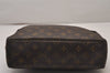 Auth Louis Vuitton Monogram Trousse Toilette 28 Clutch Hand Bag M47522 LV 9852I