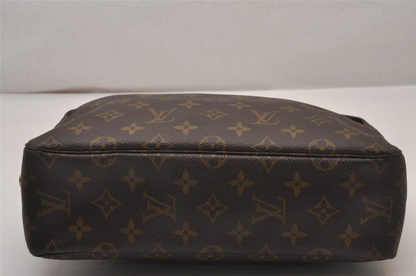 Auth Louis Vuitton Monogram Trousse Toilette 28 Clutch Hand Bag M47522 LV 9852I