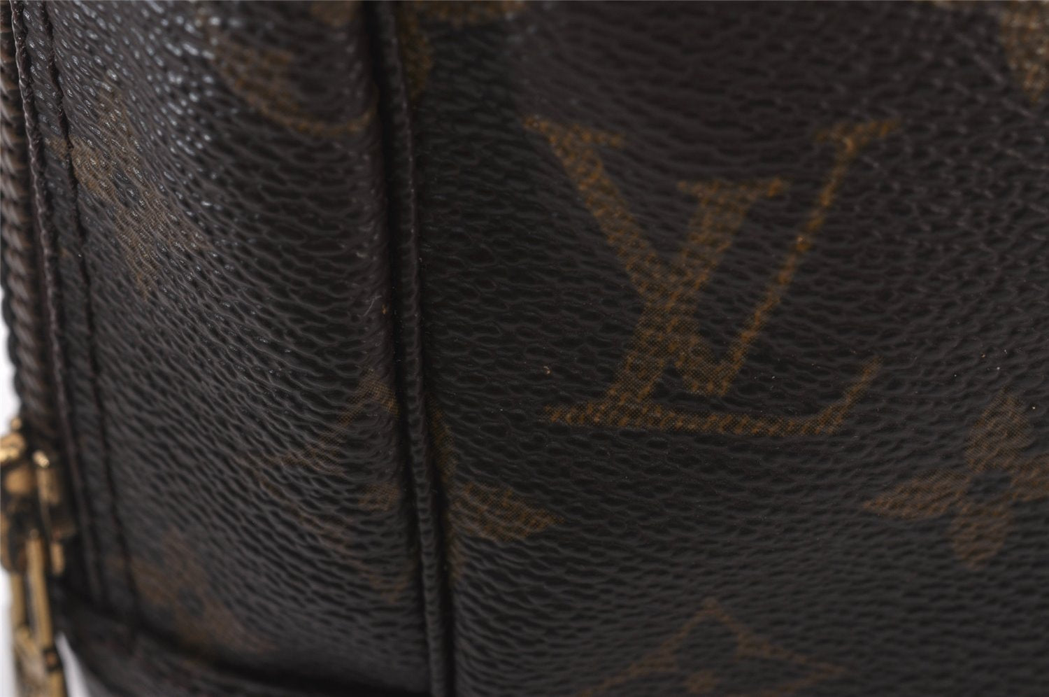 Auth Louis Vuitton Monogram Trousse Toilette 28 Clutch Hand Bag M47522 LV 9852I