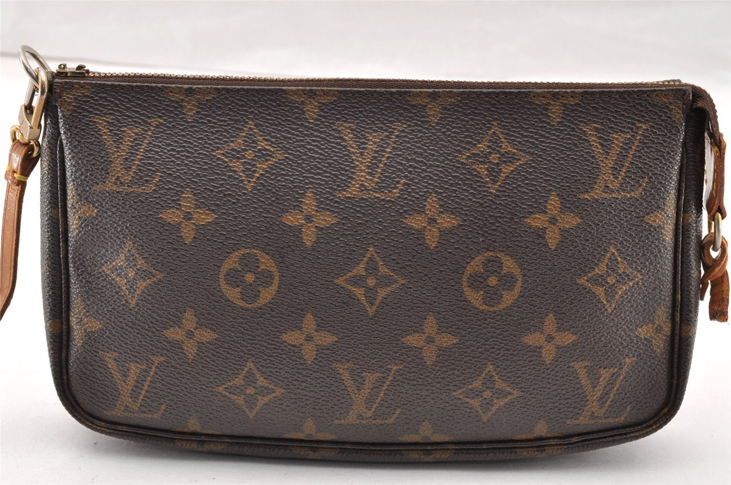 Authentic Louis Vuitton Monogram Pochette Accessoires Pouch M51980 Junk 9853I