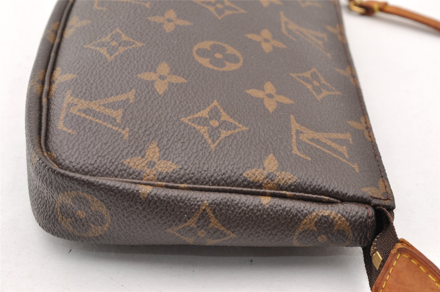 Authentic Louis Vuitton Monogram Pochette Accessoires Pouch M51980 Junk 9853I