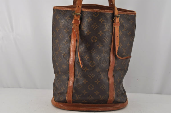 Authentic Louis Vuitton Monogram Bucket GM Shoulder Bag Old Model LV Junk 9854J