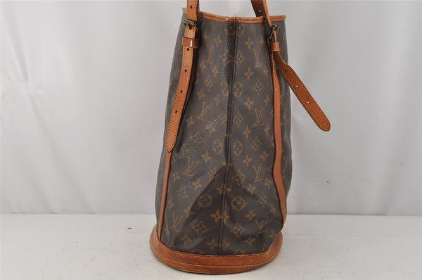 Authentic Louis Vuitton Monogram Bucket GM Shoulder Bag Old Model LV Junk 9854J