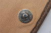 Authentic GUCCI Web Sherry Line Clutch Hand Bag Purse GG PVC Leather Brown 9855I