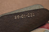 Authentic GUCCI Web Sherry Line Clutch Hand Bag Purse GG PVC Leather Brown 9855I