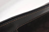 Authentic GUCCI Web Sherry Line Clutch Hand Bag Purse Suede Leather Brown 9856I