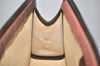 Authentic GUCCI Web Sherry Line Clutch Hand Bag Purse Suede Leather Brown 9856I
