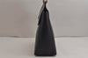 Authentic GUCCI Vintage Bamboo Shoulder Hand Bag Purse Leather Black 9857J