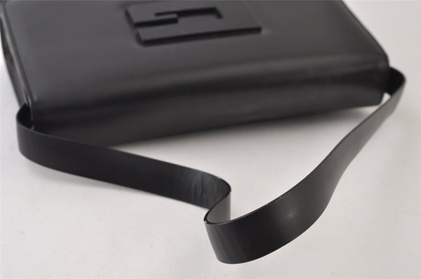 Authentic GUCCI Vintage Shoulder Hand Bag Purse Leather 0013064 Black 9858I