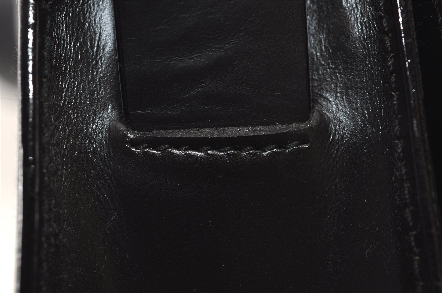 Authentic GUCCI Vintage Shoulder Hand Bag Purse Leather 0013064 Black 9858I