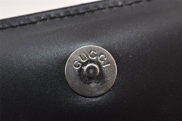 Authentic GUCCI Vintage Shoulder Hand Bag Purse Leather 0013064 Black 9858I
