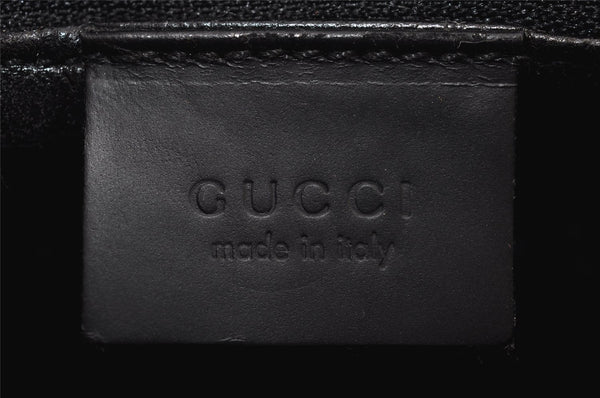 Authentic GUCCI Vintage Shoulder Hand Bag Purse Leather 0013064 Black 9858I