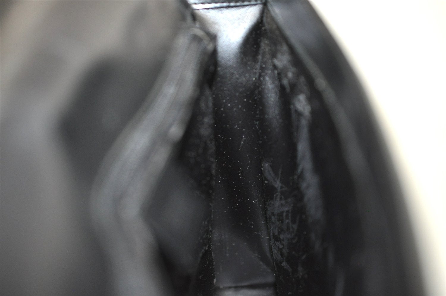 Authentic GUCCI Vintage Shoulder Hand Bag Purse Leather 0013064 Black 9858I