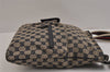 Auth GUCCI Sherry Line Shoulder Cross Bag GG Canvas Leather 169937 Navy 9858J