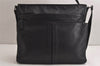 Authentic PRADA Vintage Shoulder Cross Body Bag Leather Black 9859J