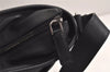 Authentic PRADA Vintage Shoulder Cross Body Bag Leather Black 9859J