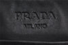 Authentic PRADA Vintage Shoulder Cross Body Bag Leather Black 9859J