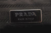 Authentic PRADA Vitello Frame Leather Nappa Tote Hand Bag B11163 Brown 9860J